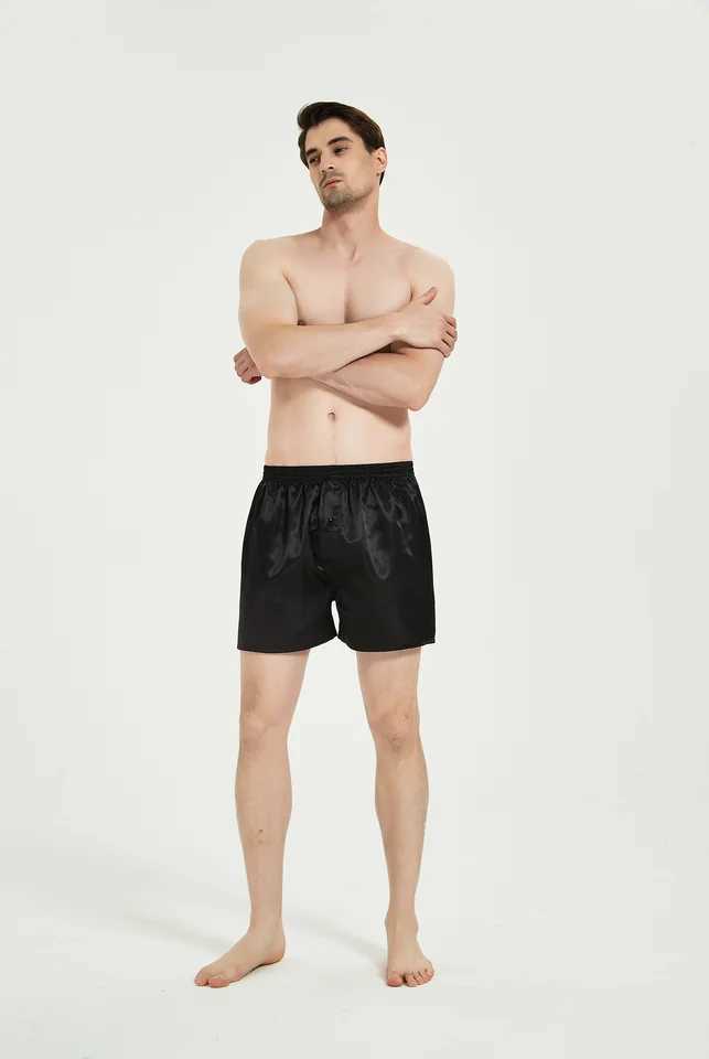 Jupiter Secret 6-piece mens satin boxing shorts casual home underwear with comfortable silk like bottom and elastic waistband W241223
