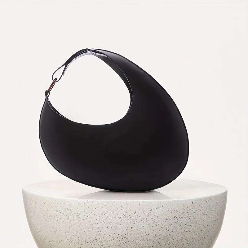 Women's Bags Handbag Niche Design Oval Shoulder Minimalist Hobo Bag For Women Stylish Solid Color Handbag Shopping