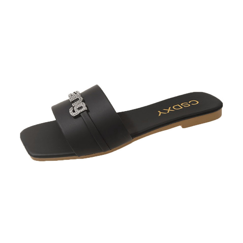 Free shippiing for womens designer slippers hot flat slippers black beige Summer beach tourism plus size slippers