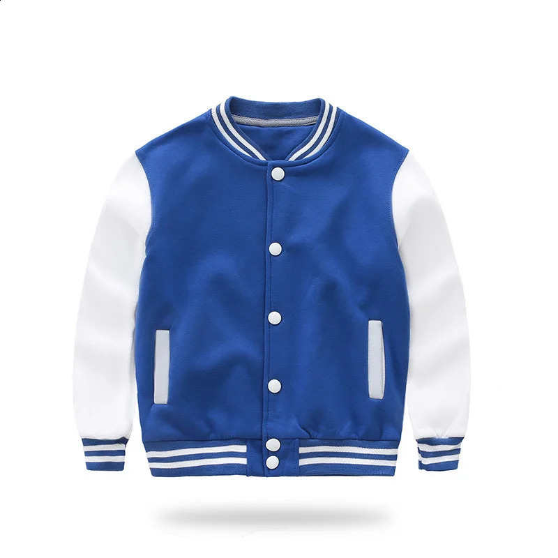 Childrens Coat Spring Autumn Boys Girls Autumn Baseball Uniform Academy Cardigan Jacket Kids Print Clothes 241223