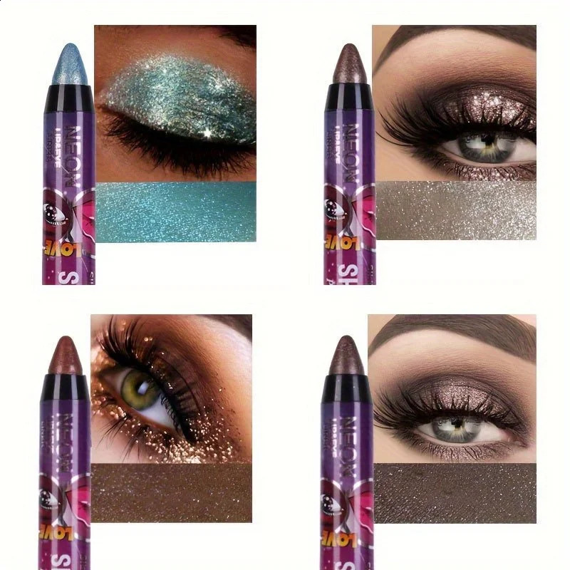 2-In-1 Glitter Eyeshadow Lip Liner Pen - Smudge-Proof High Pigment Sparkle Must-Have Beauty Essential For Effortless Glam 241223