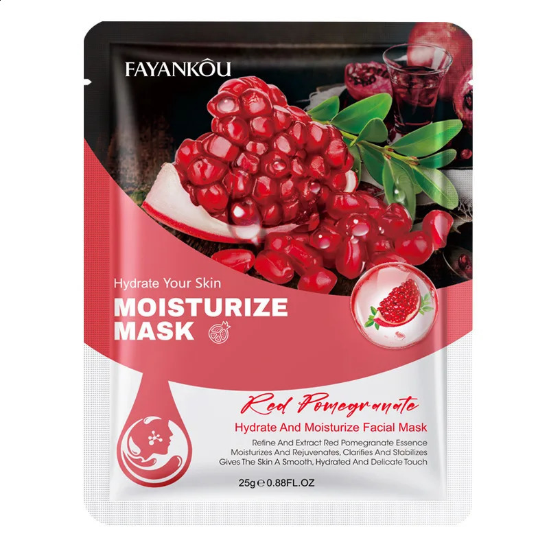 10pcs Fruits Facial Masks For Face Skincare Moisturizing Brightening Hydrating Firming Face Mask Beauty Face Skin Care Products 241223
