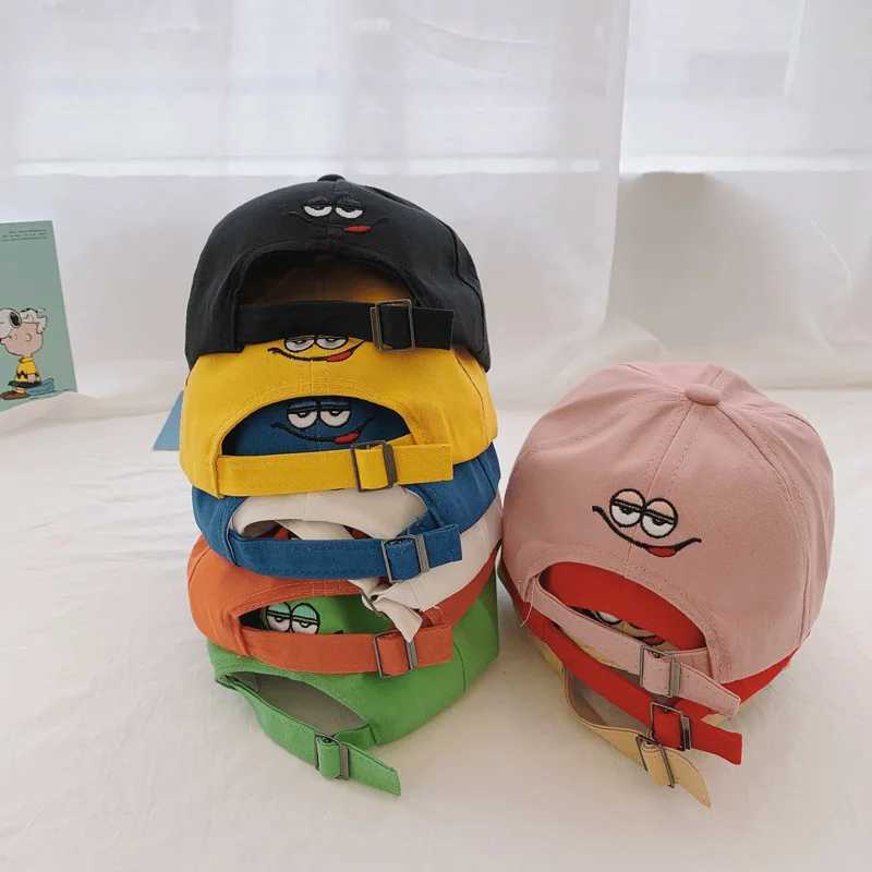 Caps Hats Letter M Embroidered Baby Baseball Hat Solid Color Preschool Boys and Girls Childrens Snapshot Hat Summer Leisure Sun Sunshade Hat H241223