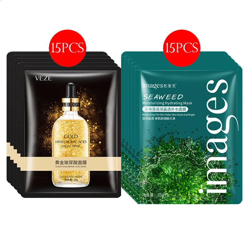 30pcs BIOAQUA skincare Face Masks Women Face skin care Sheet Mask Moisturizing Anti- Hydrating Snail Korean Facial Mask 241223