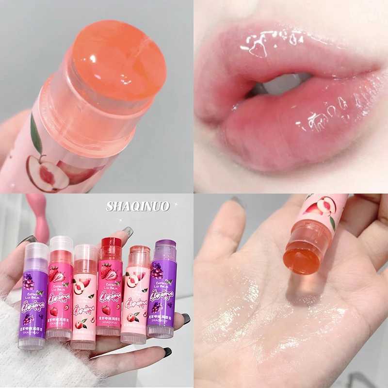 Fruit Lip Balm 1/3pcs Colorless Moisturizing Hydrating Reduce Lip Lines Sleeping Mask Clear Jelly Texture Water Light Lip OilXJ241223