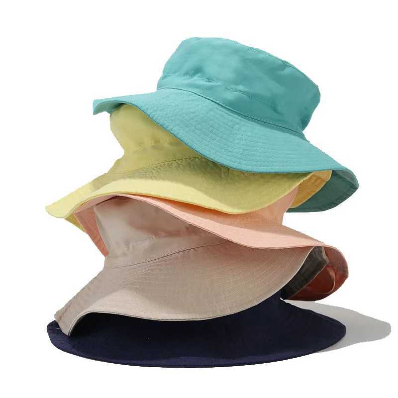 Caps Hats Summer baby sun hat baby sun hat suitable for girls and boys outdoors neck earmuffs UV resistant childrens beach hat bucket hat H241223