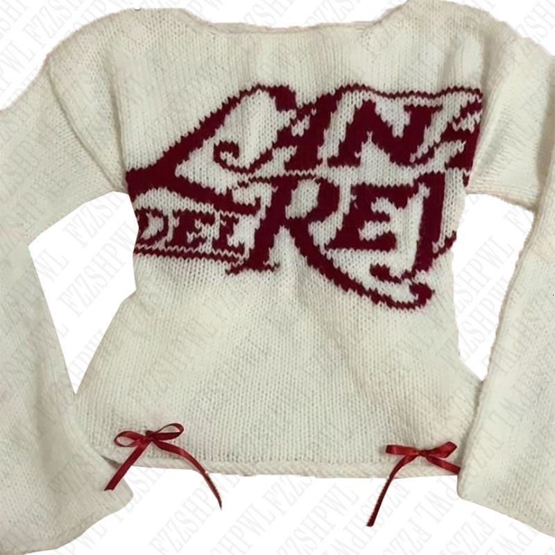 Orihara graphic printing Y2k knitted sweater hiphop retro long sleeved fashionable punk streetwear Grunge Gothic Knitt Pullover 241211