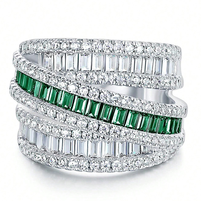 Handmade Elegant Wedding Rings Luxury Jewelry 925 Sterling Silver Princess Cut White Topaz CZ Diamond Gemstones Ovil Party Eternity Women Vintage Ring