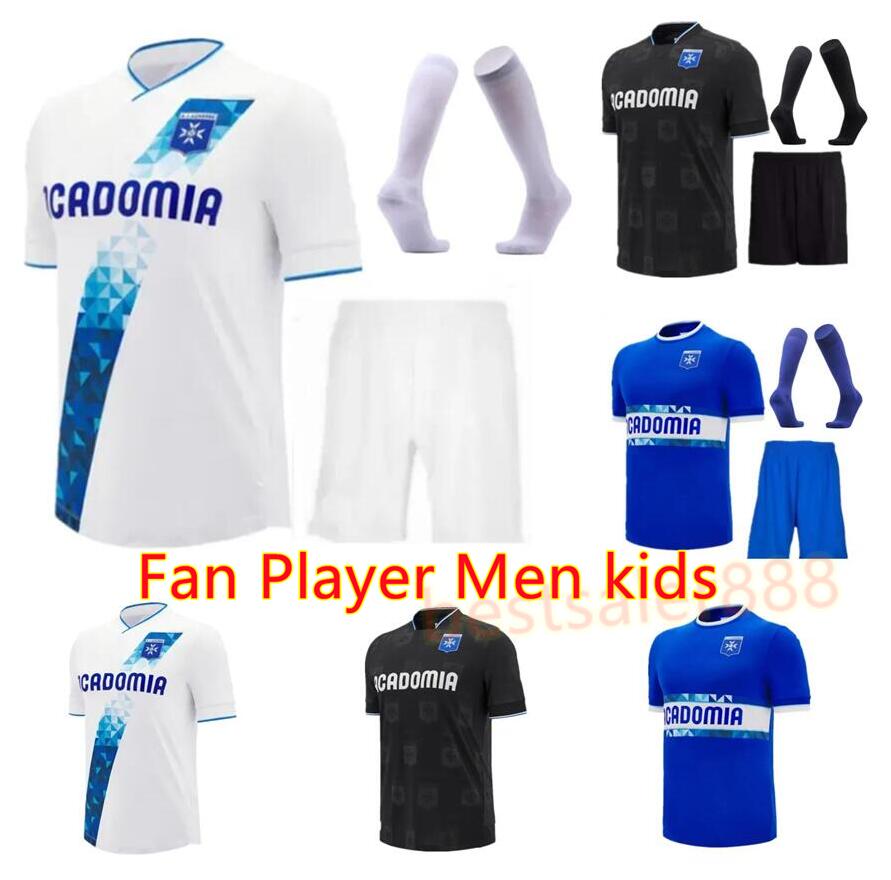 kits socks 24 25 Auxerre soccer jerseys Pellenard 2024 2025 Gauthier Hein a Sakhi Alexis Trouillet Gaetan Charbonnier Mathias Autret football shirts Men kids