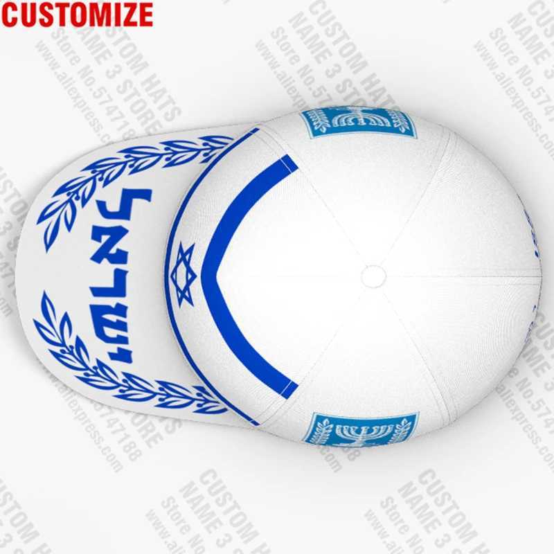 Caps Hats Israel baseball cap 3D free customization team name Il Hat Isr rural tourism Arab ethnicity Judaism Hebrew Arab flag Headgear H241223