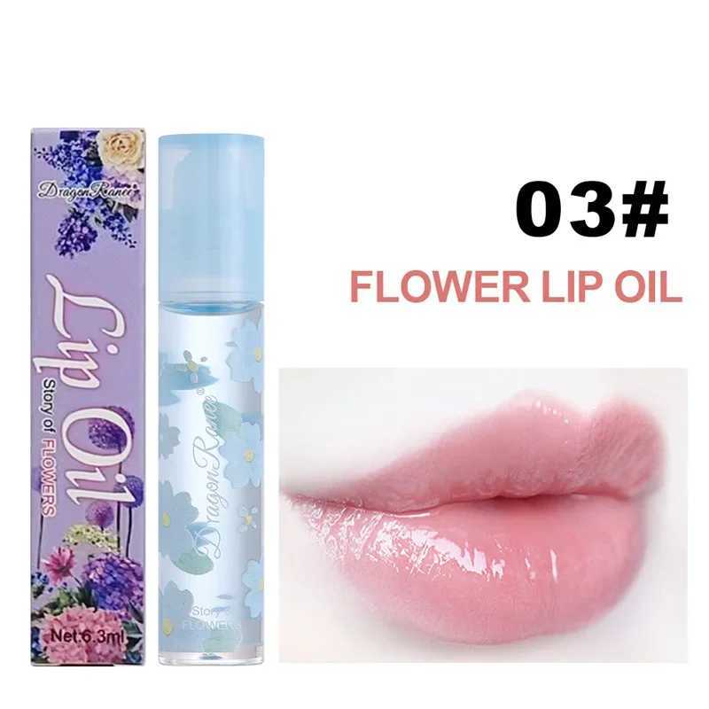Transparent Jelly Lip Gloss Clear Petal Lip Balm Moisturizing Hydrating Colorless Crystal Lip Oil Anti Cracked Woman Lips CareXJ241223