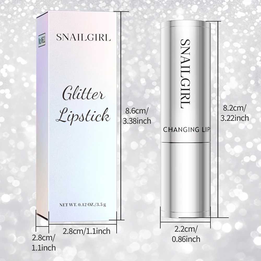 Shiny Color Changing Glitter Lipstick Waterproof Long Lasting Moisturizing Matte lip Balm lip gloss Sexy Lips MakeupXJ241223