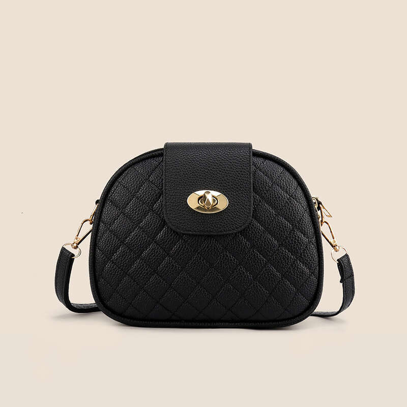 New Trendy Small Square Dia Grid Versatile Crossbody Bag, Summer Fresh Single Shoulder Bag