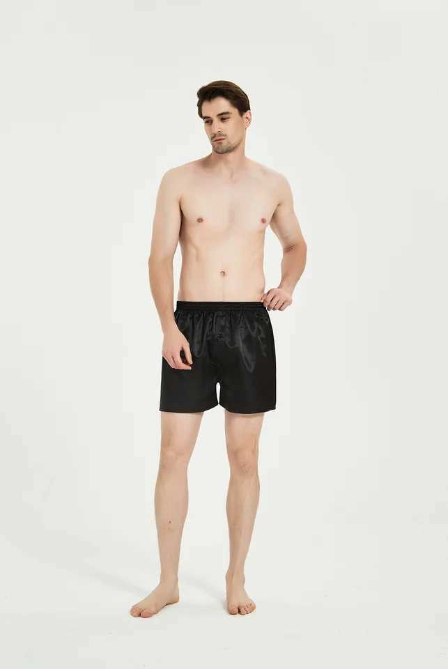 Jupiter Secret 6-piece mens satin boxing shorts casual home underwear with comfortable silk like bottom and elastic waistband W241223