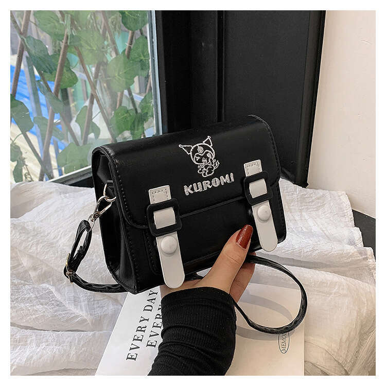 Small Niche Design Women's New Korean Version Instagram Style Single Shoulder Crossbody Bag, Cute Contrasting Color Small Square Bag