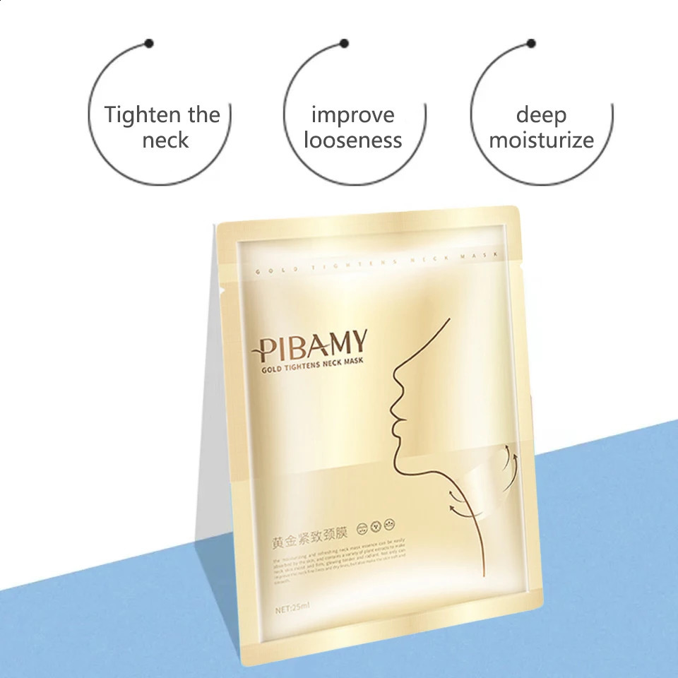 Golden Neck Mask Light Line Lifting Moisturizing Light Fine Line Anti-aging Moisturizing Skin Care Products 241223