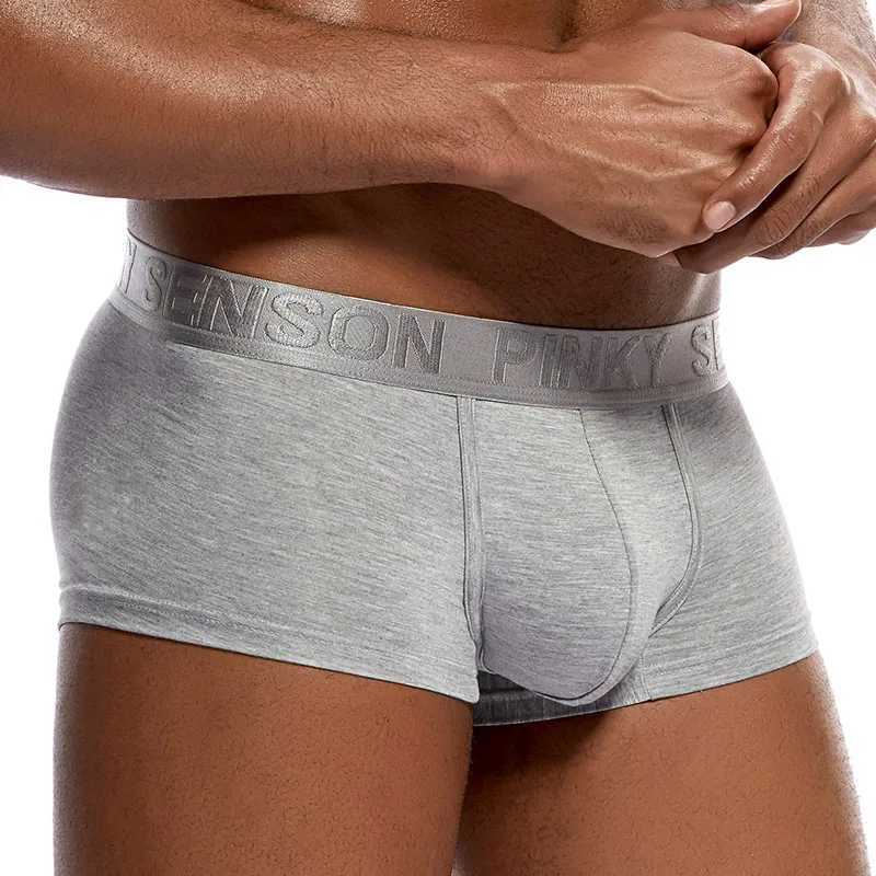 New Breathable Calzoncillo Hombre Modal Mens Underwear Boxing Cotton Mens Underwear Mens Underwear Shorts U-shaped Transparent Bag W241223