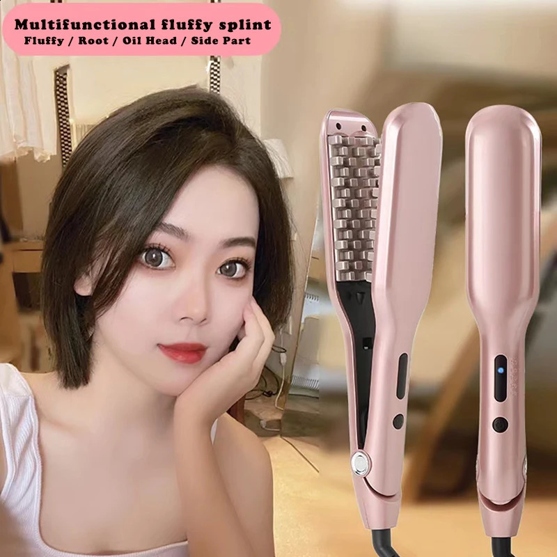 Fluffy Hair Curler Corrugated Curling Iron Ceramic Hair Crimper Volumizer Corn Splint Hair Waver Curling Tongs Styling Tool 241223
