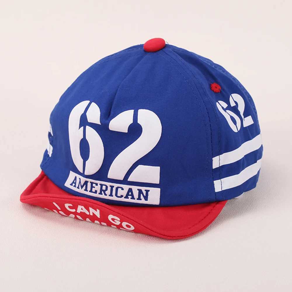 Caps Hats Peaked Cap for Kids Summer Baby Boy Hats 5-24 Month Embroidery 62 Number Baseball Cap Girls Cotton Sun Hat H241223