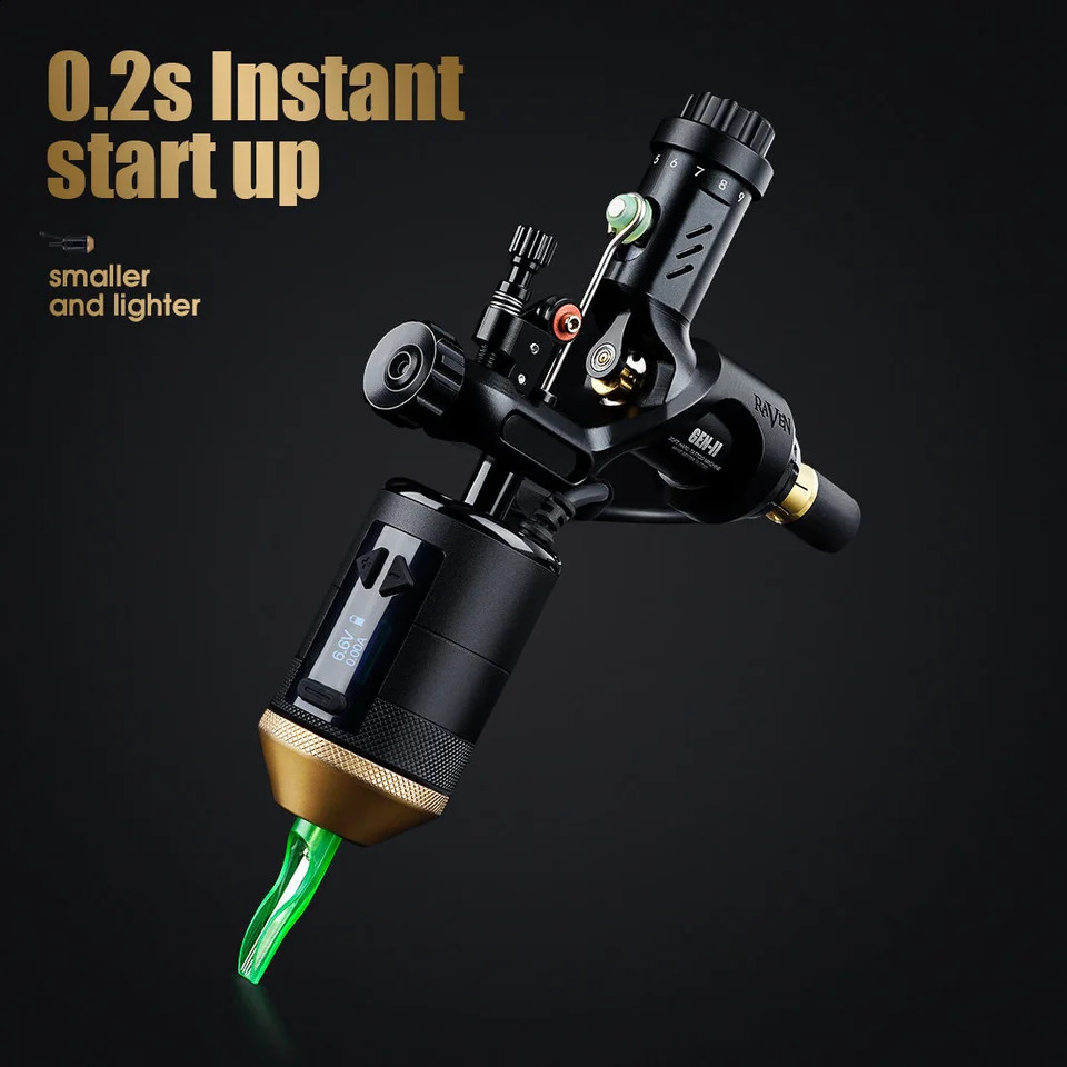 Rotary Tattoo Machine Wireless tattoo Grips RCA DC Optional Needle Grip Electric Rechargeable Tattoo Grip 241223