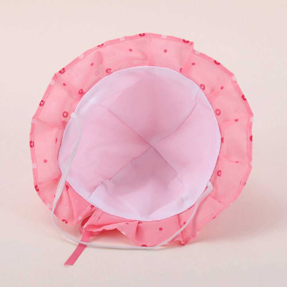 Caps Hats Junyeh baby spring summer sun hat 0-8 months cute adjustable baby fisherman hat bucket hat newborn head decoration H241223