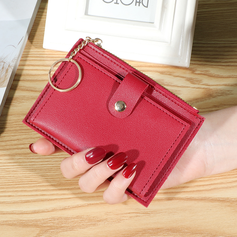 Trendy Ultra-Thin Coin Purse Multi-Functional Portable Travel Zipper Card Case