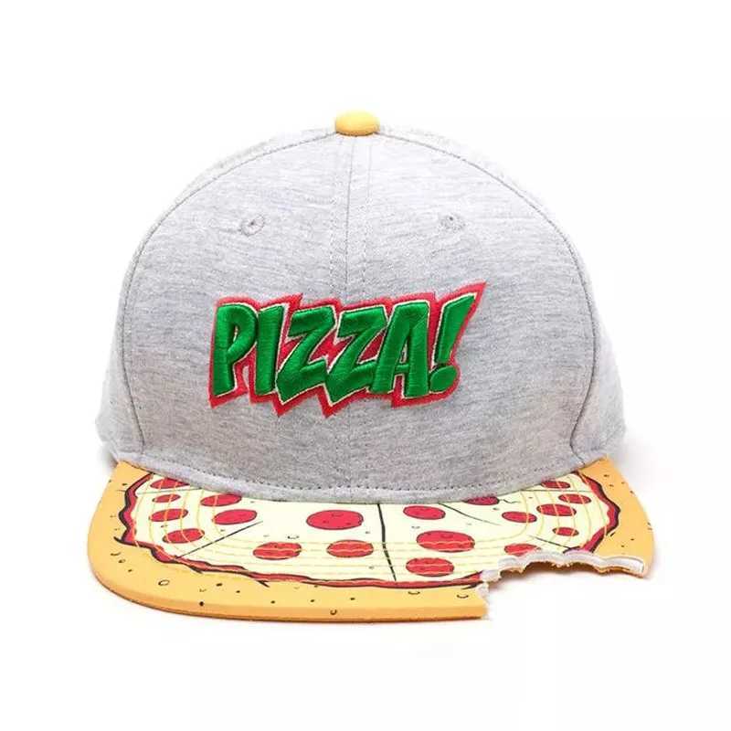 Caps Hats PANGKB brand PIZZA hat hip-hop snapshot hat suitable for adult womens outdoor leisure sun baseball hat H241223