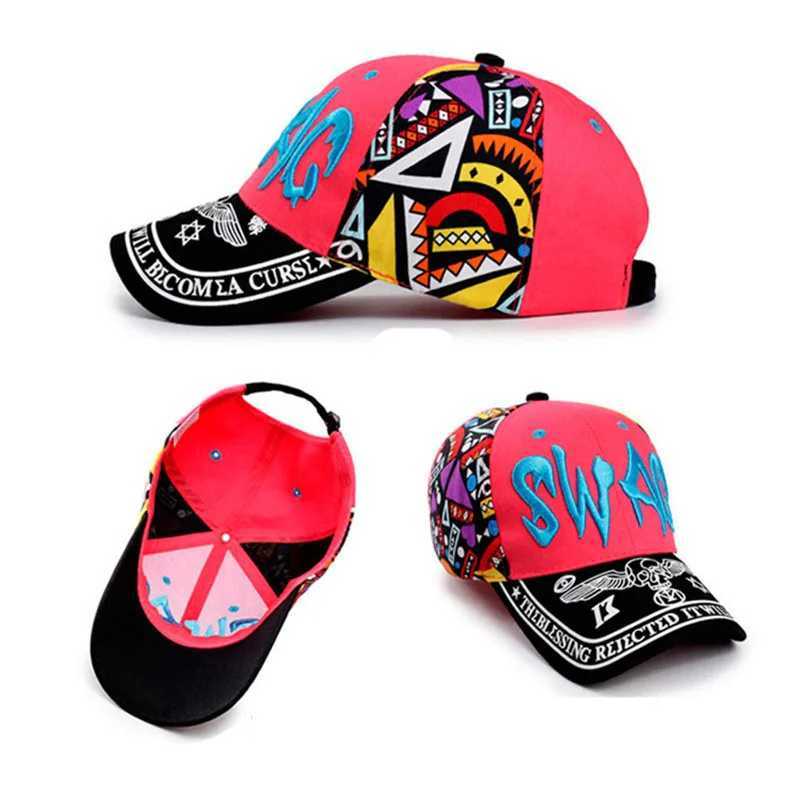 Caps Hats Parents and childrens cartoon embroidered letters SunShade baseball cap for boys and girls adjustable breathable cotton sun hat U20 H241223