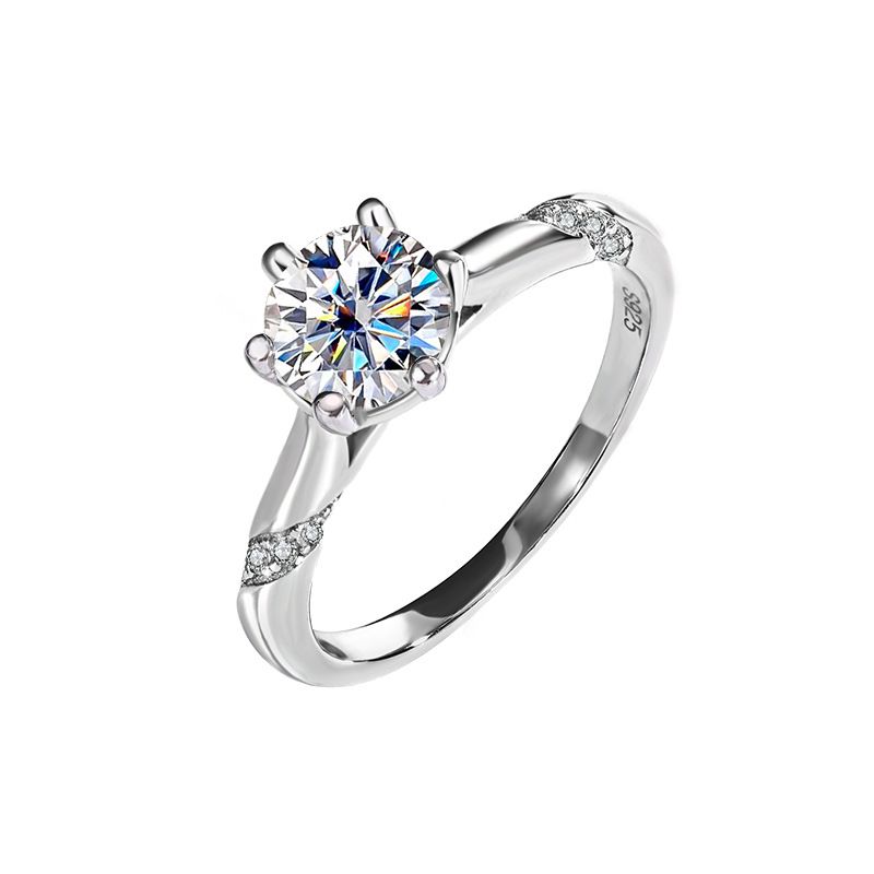 luxury rings designer for women 925 sterling silver inlaid VVS1 pass diamond tester moissanite ring for womens engagement wedding ring luxe jewelry wo