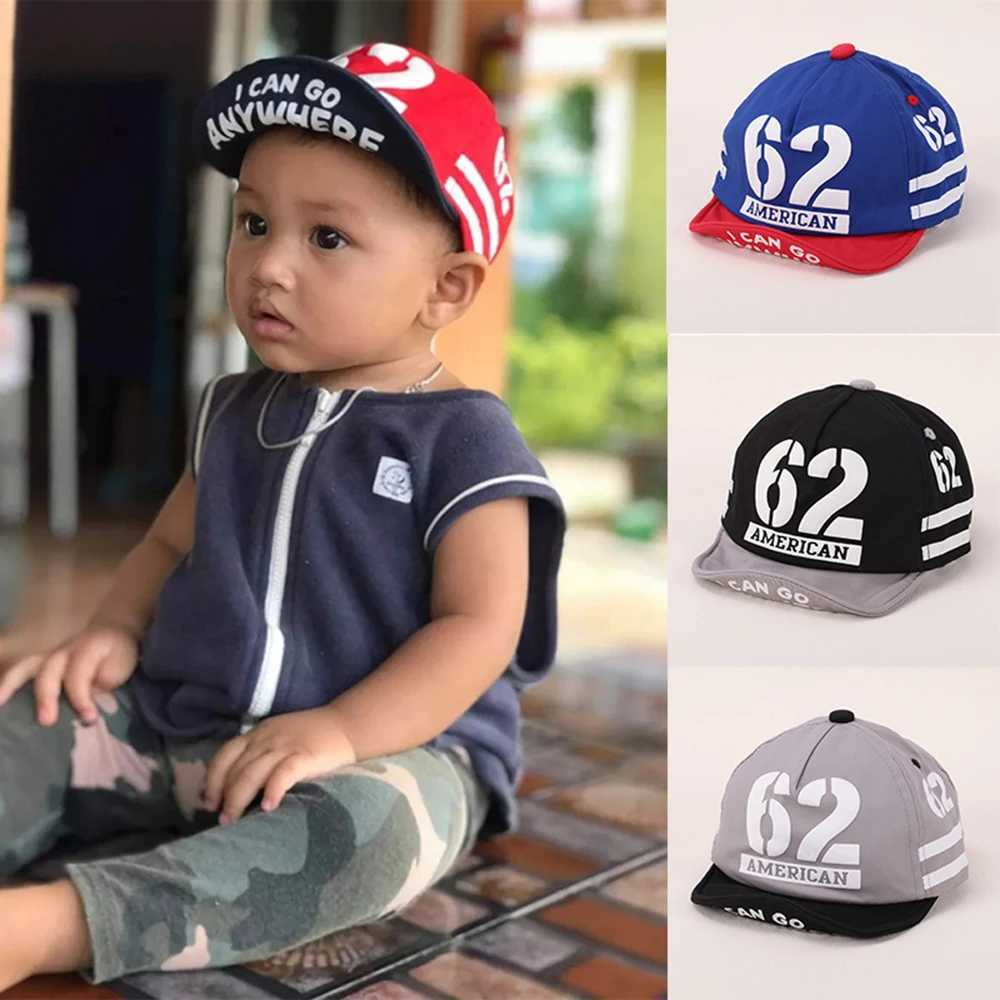 Caps Hats Peaked Cap for Kids Summer Baby Boy Hats 5-24 Month Embroidery 62 Number Baseball Cap Girls Cotton Sun Hat H241223