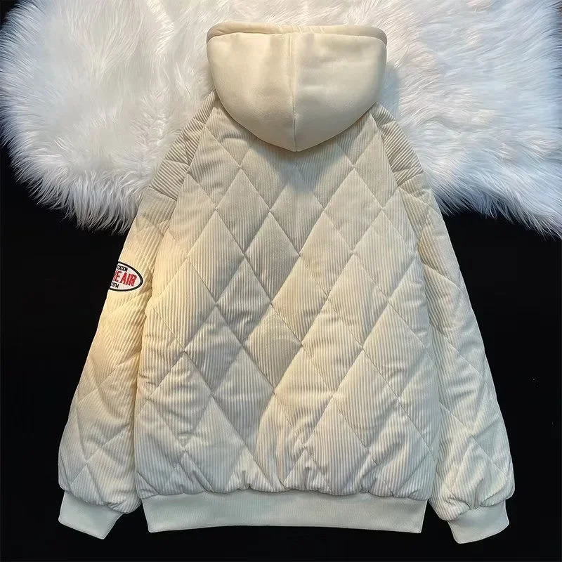 American winter high street men and women trendy personalized two-piece couple loose retro hip-hop casual top y2k 241223