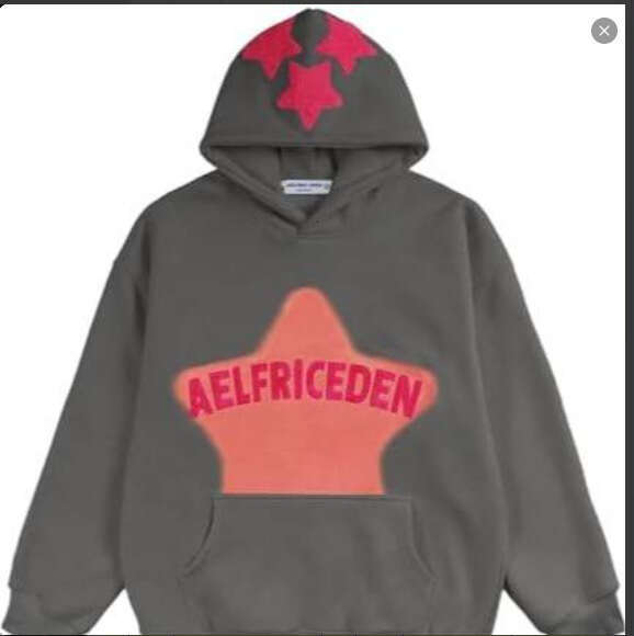 High Street American style fleece spray painted towel embroidered men's trendy brand loose niche design hoodie