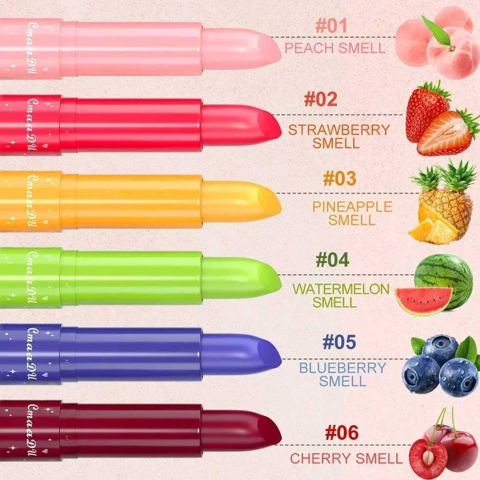 Crystal Jelly Fruit Lip Balm Lasting Moisturizing Hydrating Anti-drying Lipsticks Reducing Lip Lines Natural Lips Care CosmeticsXJ241223