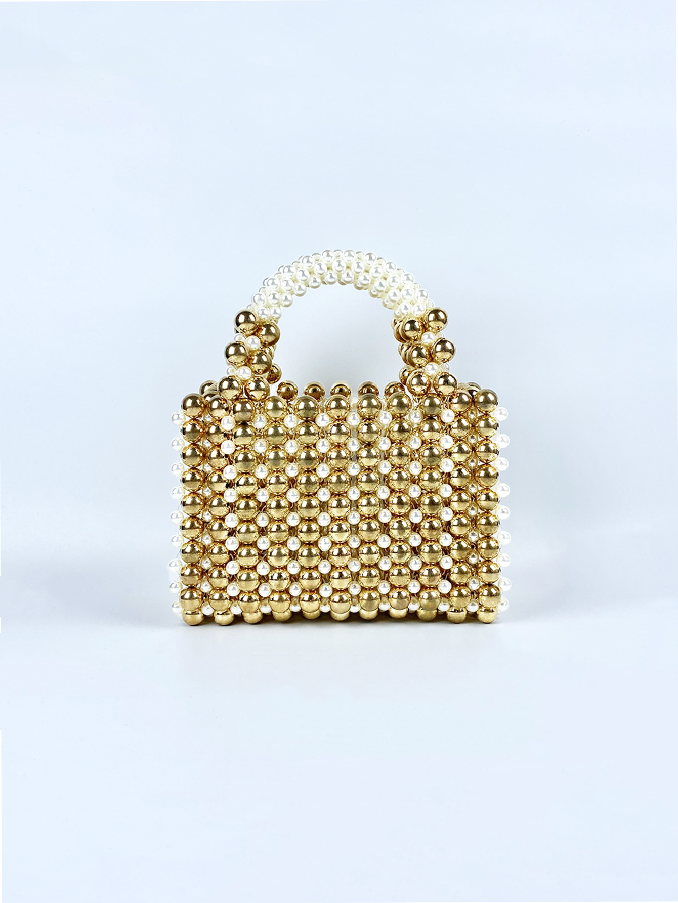 Acrylic Handheld Beaded Handmade Women's Bag, Fashionable Casual Dinner Bag