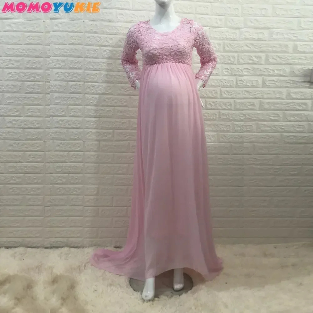 Dress Cute Pregnant Women Maxi Gown Po Prop Sexy Maternity Pography Dresses For Baby Shower Party Long Pregnancy Shoot 241223