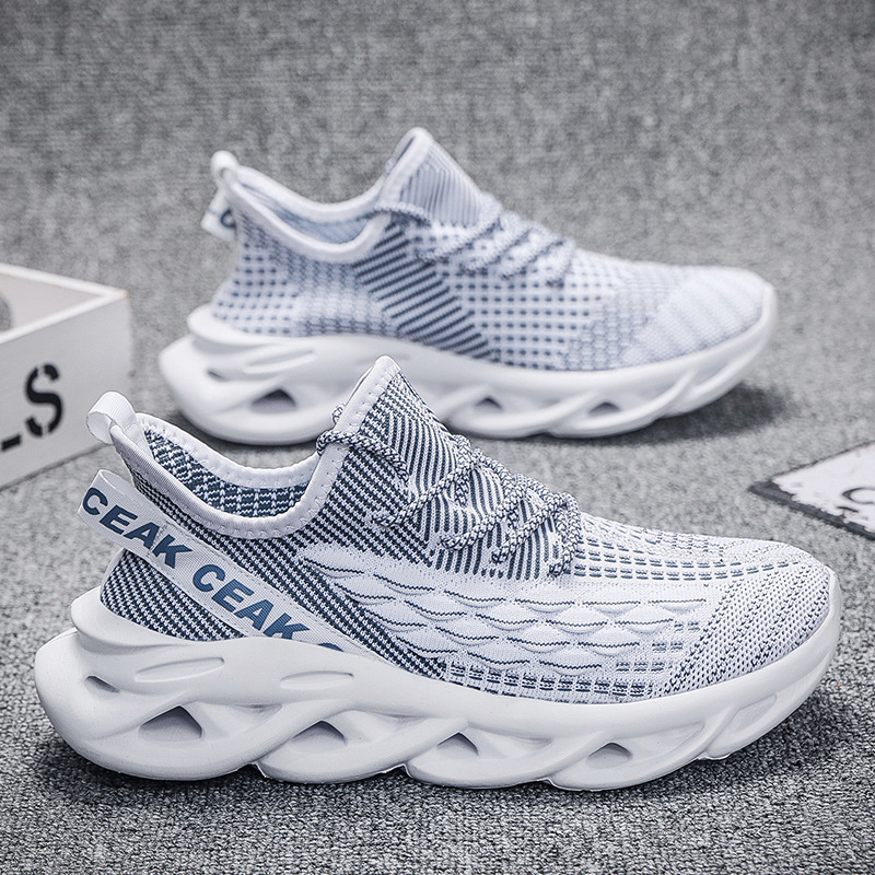 Running Shoes for Women Men Black White Brown Thick Sole Wear-resistant Mesh Walking Shoes