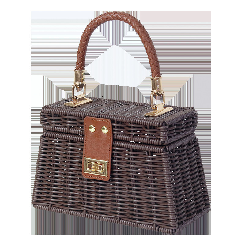 New Travel Handbag, Vacation Bag, Street Craft Handbag, Fashionable Multifunctional Handmade Woven Fabric