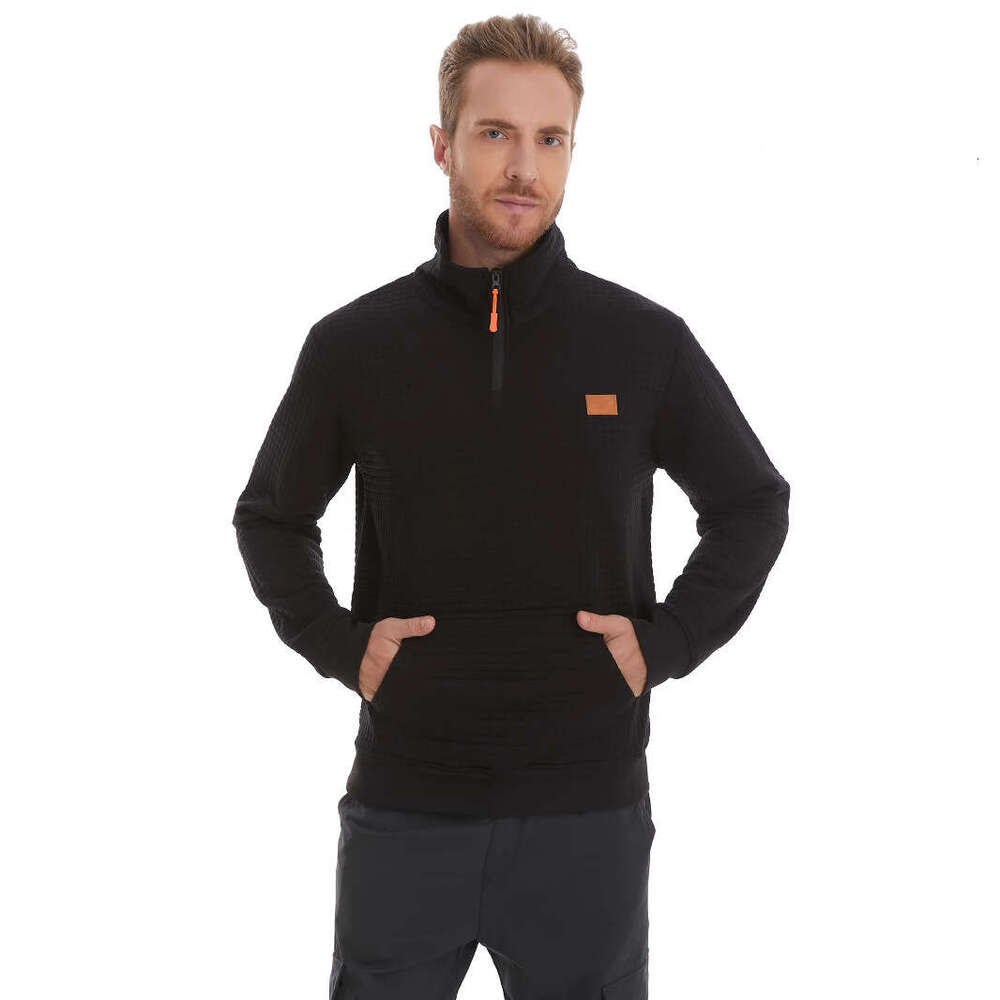 Specialized autumn and winter high neck top casual men's stand collar design hoodie jacket