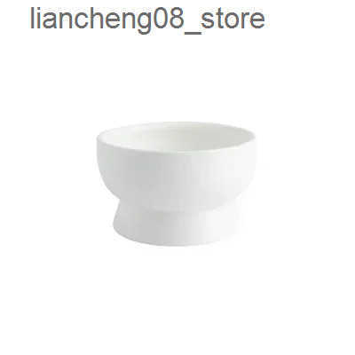 Dog Bowls Dishes Cat Food Water Bowls Nordic Style Pet Ceramics Feeding Dishes Puppy Kitten Neck Guard Matte Pottery Bowl Dog Eating Accessories L2409
