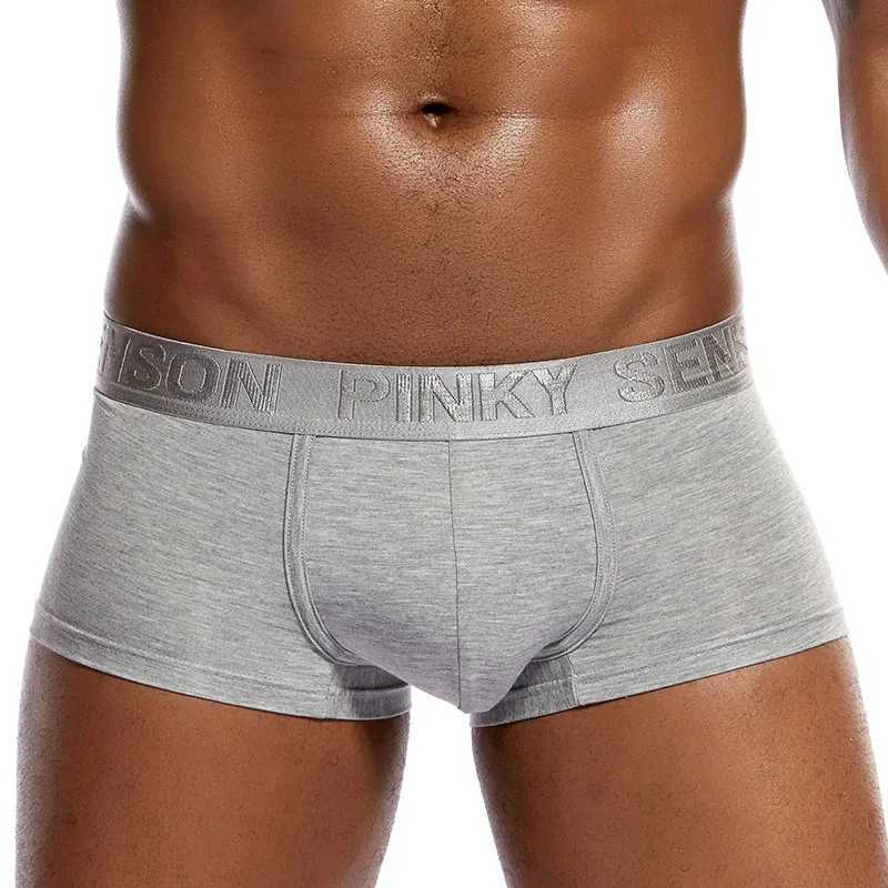 New Breathable Calzoncillo Hombre Modal Mens Underwear Boxing Cotton Mens Underwear Mens Underwear Shorts U-shaped Transparent Bag W241223