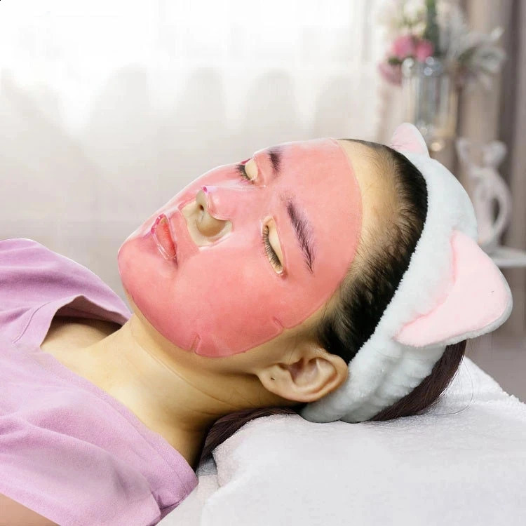 10pcs Crystal Collagen Gold Face Masks Beauty Skin Care Big Mask -aging Hydrating Facial Mask for Face Care 250809