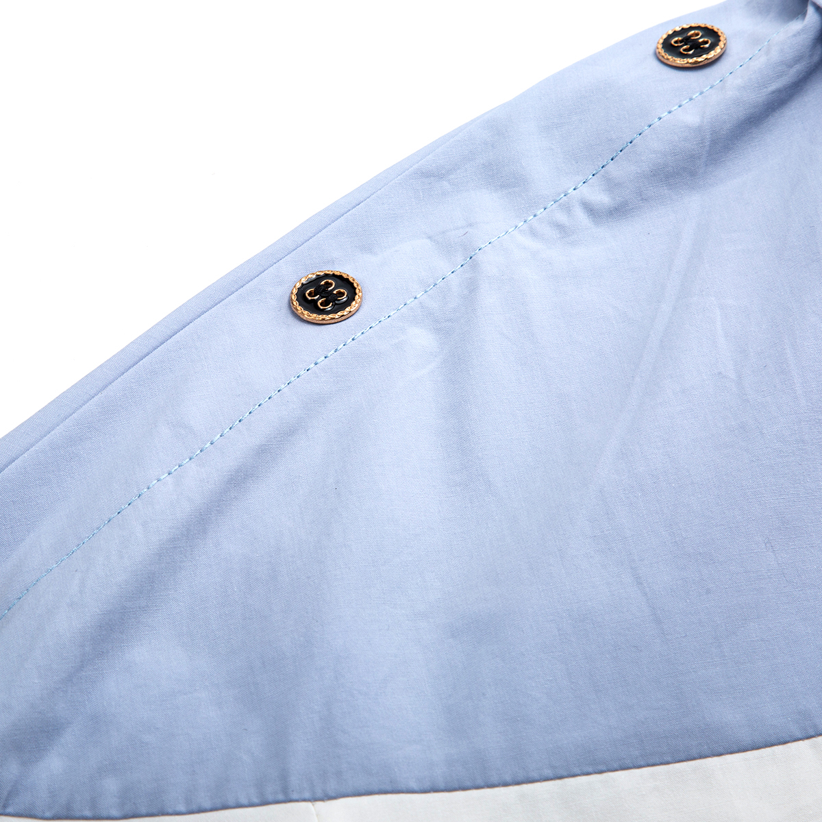 2025 New High Quality Splicing Color Contrasting Long Sleeve Business Shirt Commuter Women's Wear