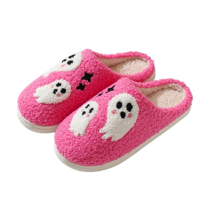 Autumn Winter Woman Flip ps Cute Cotton Slippers Indoor Slipper And Plush Shoes Halloween Warm cotton slippers