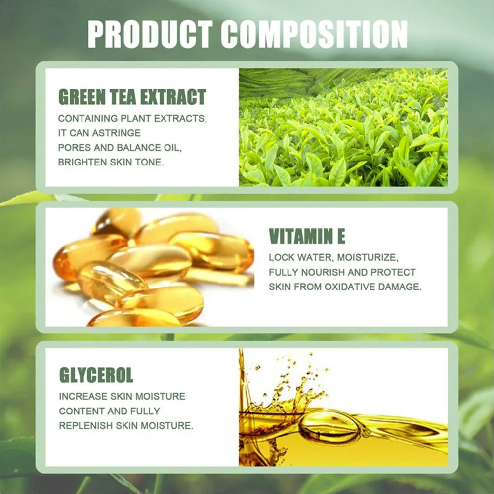 Green Tea Solid Cleansing Mask Dispel Acne Blemish Mark Blackhead Acne Smearing Mud Film Hydrating Mask 241223