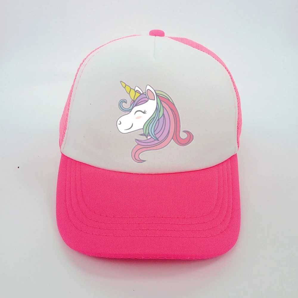 Caps Hats Baby Hat Accessories Pink Baseball Hat Summer Sun Truck Hat Outdoor Childrens Mesh Hat 3-8 Years Old H241223