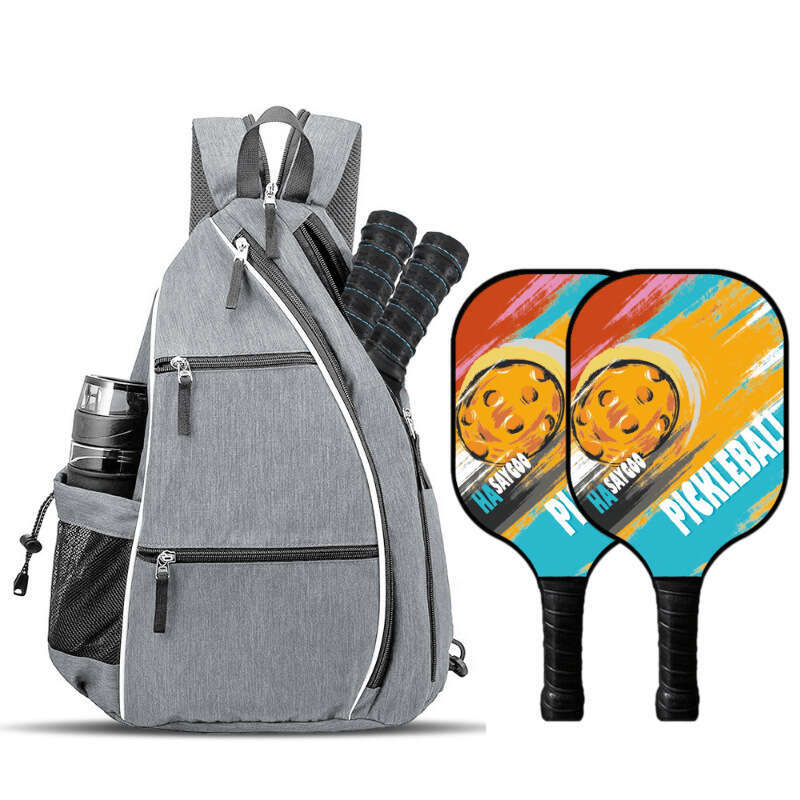 Racket Ball Triangle Backpack Tennis Badminton Single Shoulder Pick Sports Bag