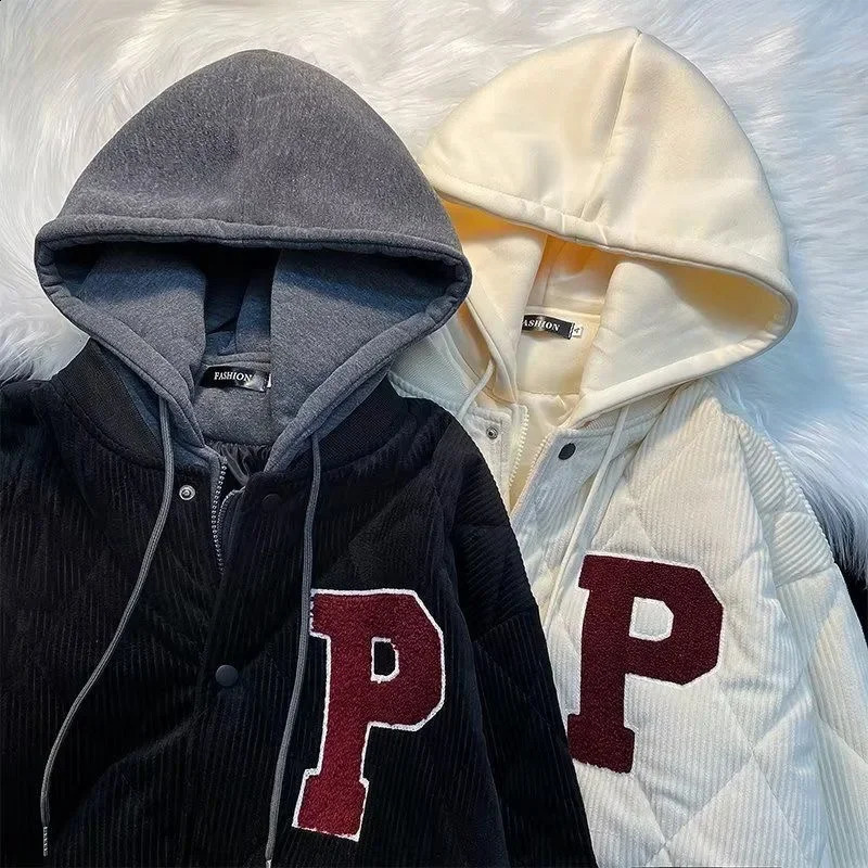 American winter high street men and women trendy personalized two-piece couple loose retro hip-hop casual top y2k 241223