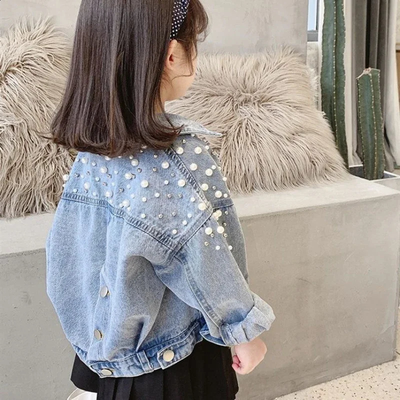 Girls Jacket Autumn Spring Baby Girl Clothes Fashion Kids Jean Coat for Girls Denim Coats Children Outerwear 2-7Yrs 241223