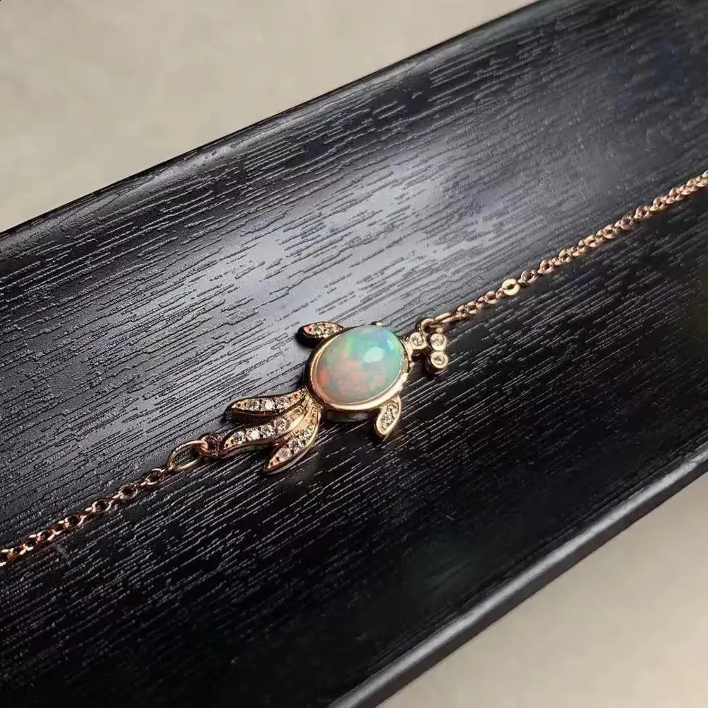 Opal Bracelet 925 sterling silver Fine jewelry Natural And Real Opal Bracelet 241220