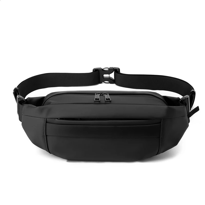 Quality Nylon Chest Pack Fashion Business Men Waist Bag 2024 Male Fanny Pack Phone Bag Leisure Travel Shoulder Crossbody Bag 241223